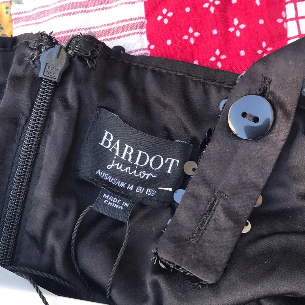 🏇 Bardot Briony Black Sequin Jumpsuit